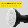 Карниз для ванной телескопический 100-200 см черный фото 3